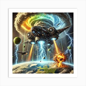 Vxs 8 Venusian Tempest Weather Control Converted Art Print