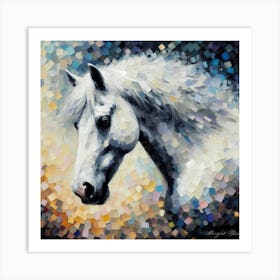 White Horse 2 Art Print