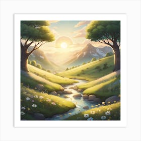 Golden Glade Art Print