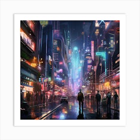 Futuristic City Art Print