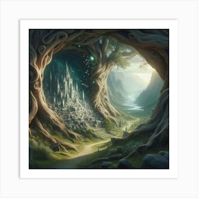 City In The Forest 1 Art Print