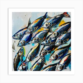 Sardines Art (2) Art Print