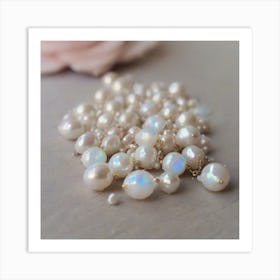 Opal Pearls Art Print