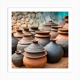 Firefly The People Of The Indus Valley Civilization Used A Variety Of Pottery Vessels For Various Pu (2) Art Print