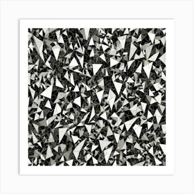 Black and White Abstract Art 163 Art Print