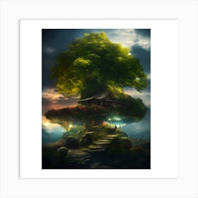 Tree House Art Print