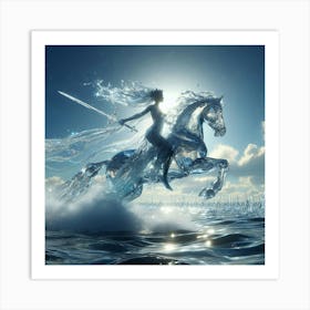 Ice Horse Art Print