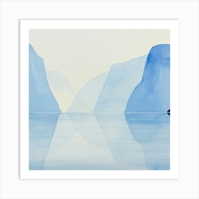 Icebergs 2 Art Print