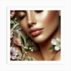 Beauty Stock Videos & Royalty-Free Footage 3 Art Print