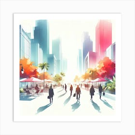 Cityscape 21 Art Print