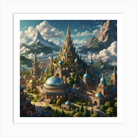 Fantasy Castle 7 Art Print