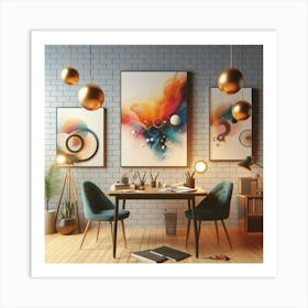 Abstract Painting For Stylish Interiors Art Print