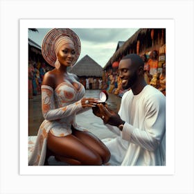 Nigerian Wedding Art Print