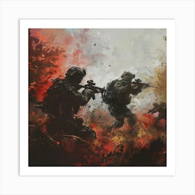 Soldier In The Field Art Print