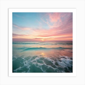 Indian Ocean Vibrant Sunrise Art Print