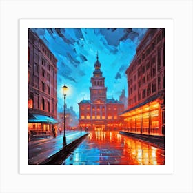 Night In The City 6 Art Print