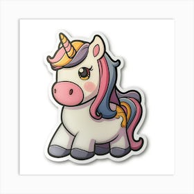 Unicorn Sticker 127 Art Print