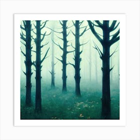 Foggy Forest 4 Art Print