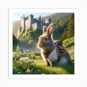 Rabbit In The Forest Art Print