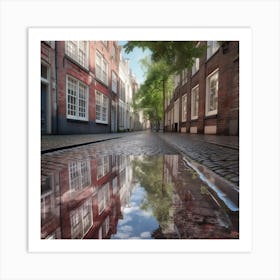 Reflection In A Puddle 1 Art Print