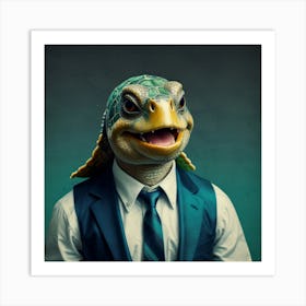 Turtle Man Art Print