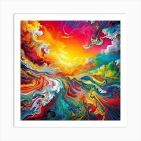 Psychedelic Symphony Art Print