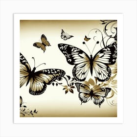 Butterflies - Butterfly Stock Videos & Royalty-Free Footage Art Print