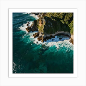 Aerial View Of The Coast 2 Art Print