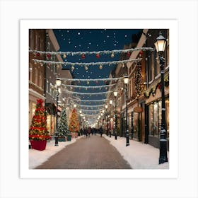 Christmas In Montreal Art Print