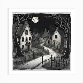 Haunted Village Art Print