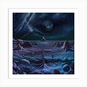 Space Landscape 10 Art Print