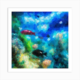 At a depth Art Print