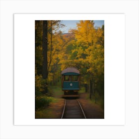 Train In The Fall Art Print