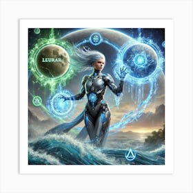 High Commander Selene Elemental Hybridism Art Print