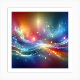 An Abstract Image Featuring An Imaginary Background With A Glowing Effect Art Print