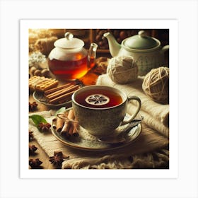 Tea Art 340 Art Print