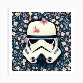 Stormtrooper Floral Art Print