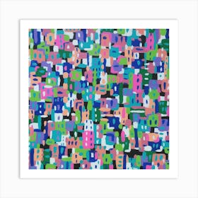 Geometric Colors Abstract  Art Print