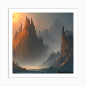 Rocky Landscape 1 Art Print