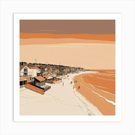 Default Abstract Illustration Of South end On Sea Beach Essex art print 2 Art Print