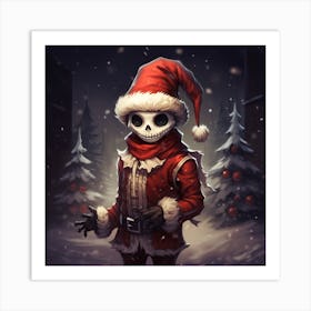 Merry Christmas! Christmas skeleton 14 Art Print