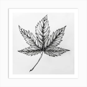 Cannabis Leaf Art Print