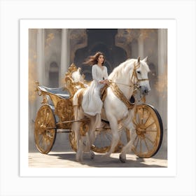 Princess And The Carriage Art Print