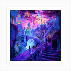 City At Night 8 Art Print