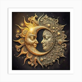 Sun And Moon Art Print