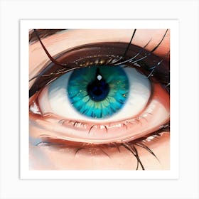 Blue Eye 3 Art Print