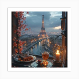 Paris Eiffel Tower 2 Art Print