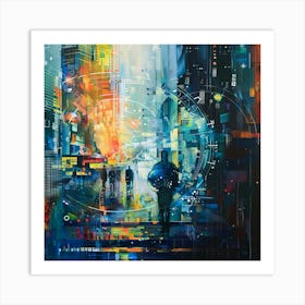 Futuristic Cityscape 3 Art Print