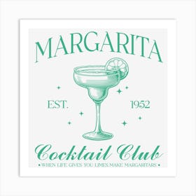 Margarita Cocktail Club 1 Art Print