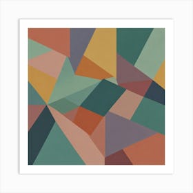 Abstract Geometric Painting 2 Art Print